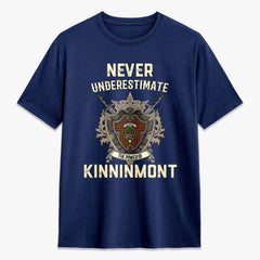 Kinninmont Tartan Crest 2D T-shirt - Never Underestimate Style