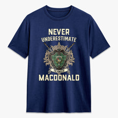 MacDonald Lord of the Isles Hunting Tartan Crest 2D T-shirt - Never Underestimate Style