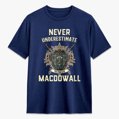 MacDowall Tartan Crest 2D T-shirt - Never Underestimate Style