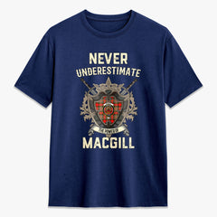 MacGill Modern Tartan Crest 2D T-shirt - Never Underestimate Style