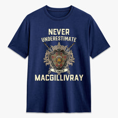 MacGillivray Hunting Ancient Tartan Crest 2D T-shirt - Never Underestimate Style