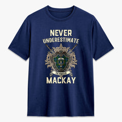 MacKay Modern Tartan Crest 2D T-shirt - Never Underestimate Style