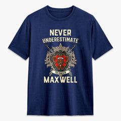 Maxwell Modern Tartan Crest 2D T-shirt - Never Underestimate Style