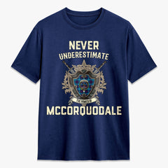 McCorquodale Tartan Crest 2D T-shirt - Never Underestimate Style
