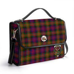 Carnegie Modern Tartan Crest Satchel Bag