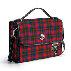 Carrick District Tartan Crest Satchel Bag