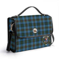 Cockburn Modern Tartan Crest Satchel Bag