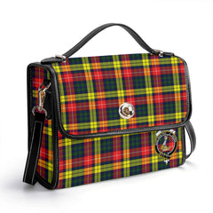 Dewar Tartan Crest Satchel Bag
