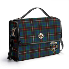 Fraser (of Lovat) Hunting Ancient Tartan Crest Satchel Bag