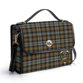 Gordon Weathered Tartan Crest Satchel Bag