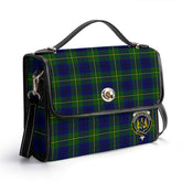 Johnstone Modern Tartan Crest Satchel Bag