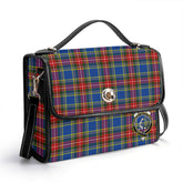 MacBeth Modern Tartan Crest Satchel Bag
