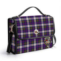 MacDonald Dress Modern Tartan Crest Satchel Bag