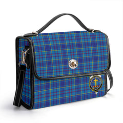 Mercer Modern Tartan Crest Satchel Bag
