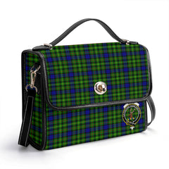 Rollo Modern Tartan Crest Satchel Bag