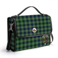Spottiswood Tartan Crest Satchel Bag