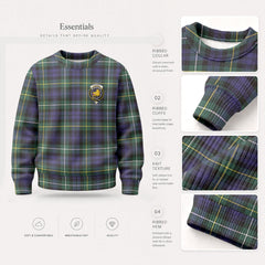 Campbell Argyll Modern Tartan Crest Sweater