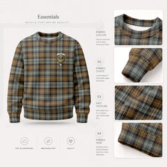 Gordon Weathered Tartan Crest Sweater