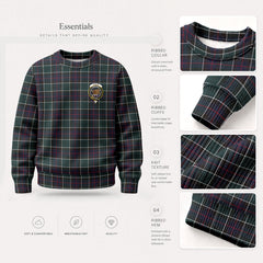Leslie Hunting Modern Tartan Crest Sweater