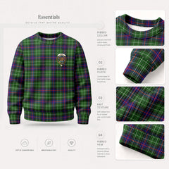 Leslie Hunting Tartan Crest Sweater