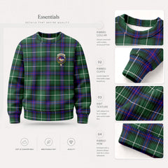 MacDonald of the Isles Hunting Modern Tartan Crest Sweater