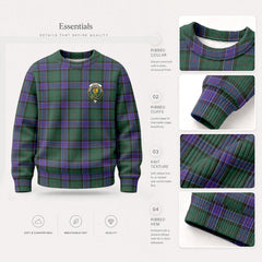 Sinclair Hunting Modern Tartan Crest Sweater