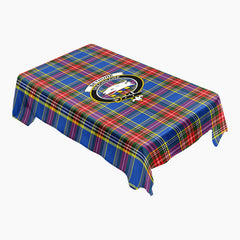 Bethune Modern Tartan Crest Tablecloth