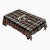 Gunn Weathered Tartan Crest Tablecloth