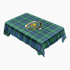 Sinclair Hunting Ancient Tartan Crest Tablecloth