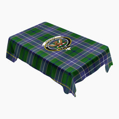 Wishart Hunting Tartan Crest Tablecloth