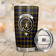 MacLellan Modern Tartan Crest Tumbler
