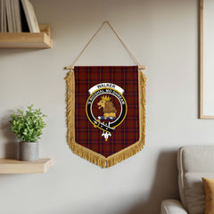 Walker Tartan Crest Wall Hanging Banner - Wood Pole