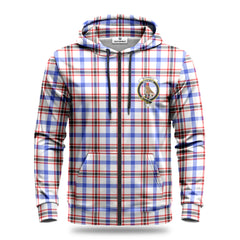Boswell Modern Tartan Crest Hoodie