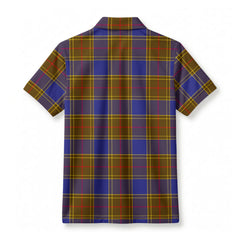 Balfour Modern Tartan Crest Birdseye Mesh Polo Shirt