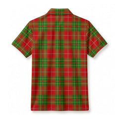 Burnett Ancient Tartan Crest Birdseye Mesh Polo Shirt