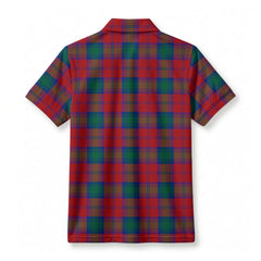 Byres Tartan Crest Birdseye Mesh Polo Shirt