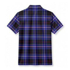 Dunlop Modern Tartan Crest Birdseye Mesh Polo Shirt