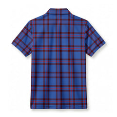 Elliot Modern Tartan Crest Birdseye Mesh Polo Shirt