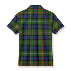 Ferguson Tartan Crest Birdseye Mesh Polo Shirt