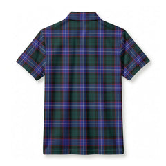 Hunter Modern Tartan Crest Birdseye Mesh Polo Shirt