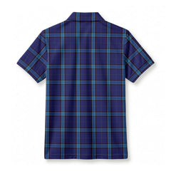 Kirkcaldy Tartan Crest Birdseye Mesh Polo Shirt