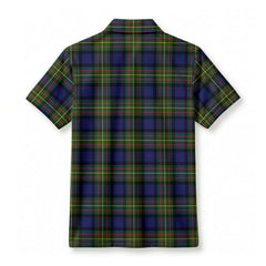 Laws Tartan Crest Birdseye Mesh Polo Shirt