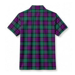 MacArthur - Milton Tartan Crest Birdseye Mesh Polo Shirt