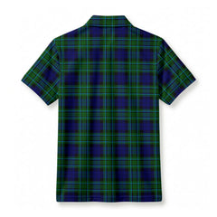 MacCallum Modern Tartan Crest Birdseye Mesh Polo Shirt