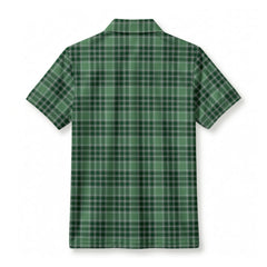 MacDonald Lord of the Isles Hunting Tartan Crest Birdseye Mesh Polo Shirt