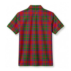 MacIntosh Modern Tartan Crest Birdseye Mesh Polo Shirt