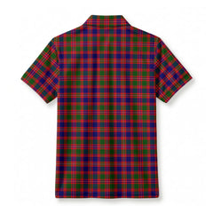 MacIntyre Modern Tartan Crest Birdseye Mesh Polo Shirt