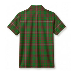 MacKinnon Hunting Modern Tartan Crest Birdseye Mesh Polo Shirt