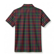 MacKintosh Hunting Modern Tartan Crest Birdseye Mesh Polo Shirt