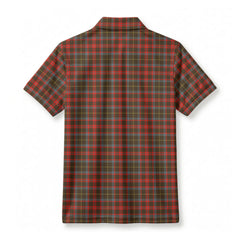 MacKintosh Hunting Weathered Tartan Crest Birdseye Mesh Polo Shirt